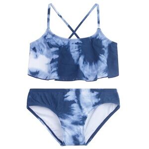 Kanu Surf Tie Dye Alania Flounce Bikini Beach Sport Swimsuit